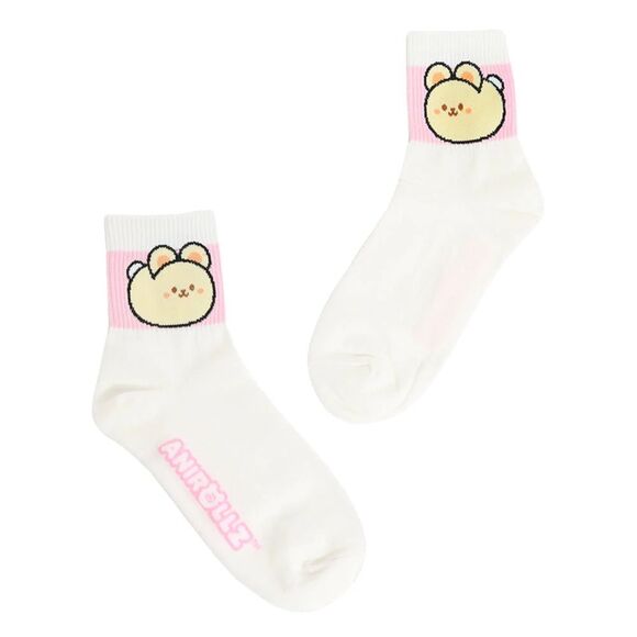 NWT Anirollz Bunniroll Ankle Socks Womens Size 23-25cm - Picture 1 of 6